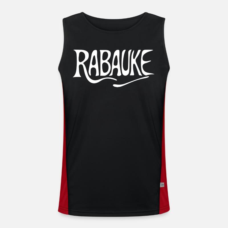 Yob - Men's Functional Contrast Tank Top  - black/red