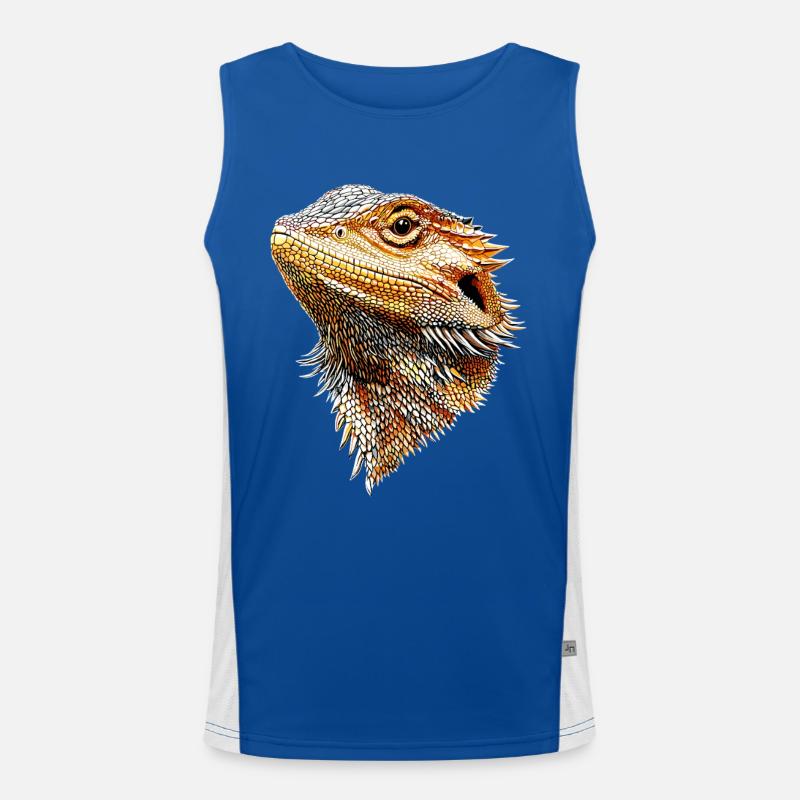 Bartagame Echse Bearded Dragon Süße Bartagamen Funktionelles Kontrast-Tank Top für Männer 
