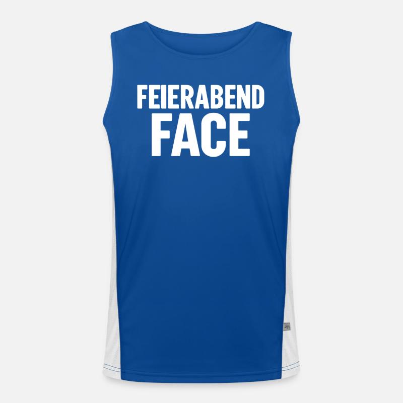 FEIERABEND FACE Funktionelles Kontrast-Tank Top für Männer 