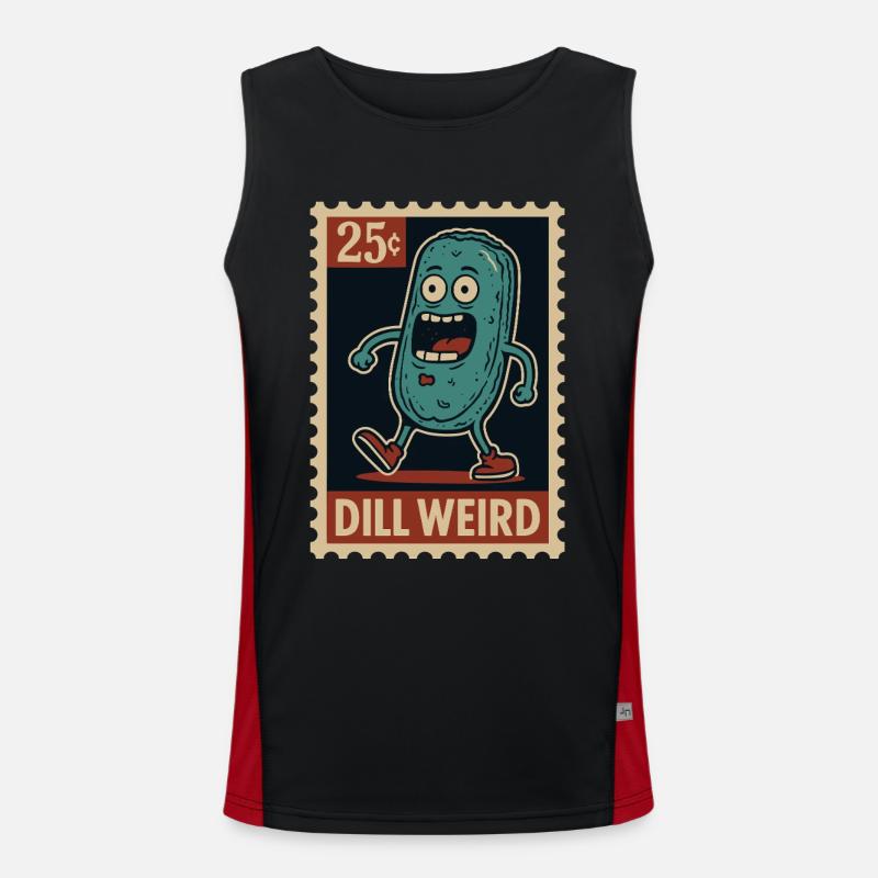 Concombre étrange comme timbre Débardeur respirant contrasté Homme 