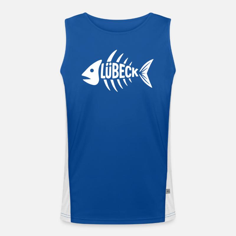 Lübeck herringbone Men's Functional Contrast Tank Top 