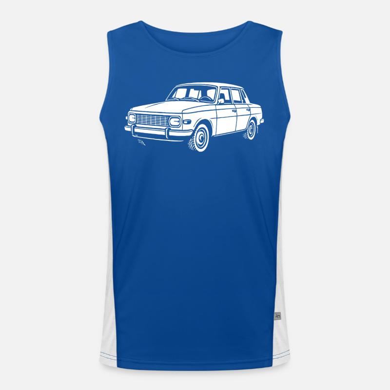 DDR auf vier Rädern Funktionelles Kontrast-Tank Top für Männer 