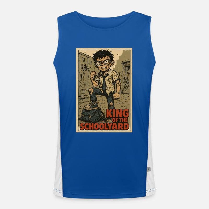 Elève modèle et roi de la cour d’école Débardeur respirant contrasté Homme 