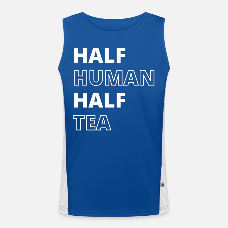 Funny Tea Lover Quote Men's Functional Contrast Tank Top 