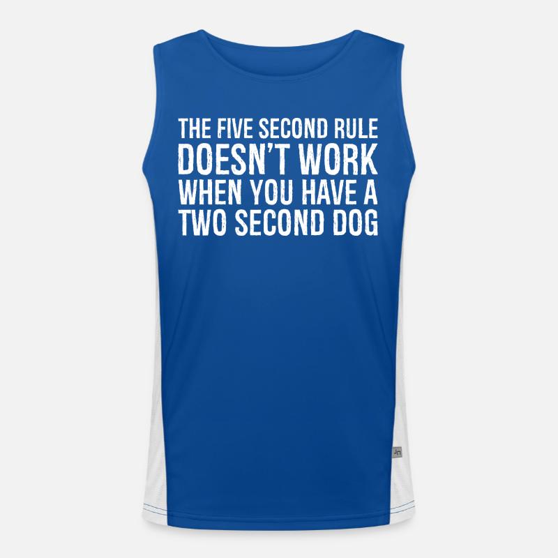 the five second rule doesn't work when you have Funktionelles Kontrast-Tank Top für Männer 