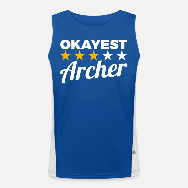 Durchschnittlicher Bogensportler Funktionelles Kontrast-Tank Top für Männer 