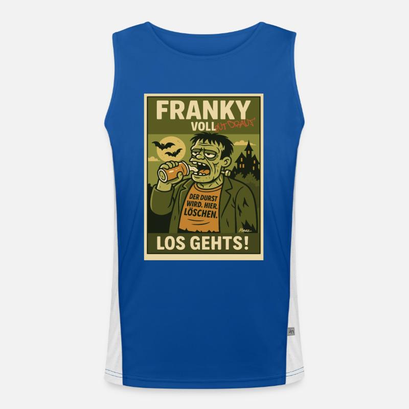 Franky – Der Durst wird gelöscht! Funktionelles Kontrast-Tank Top für Männer 