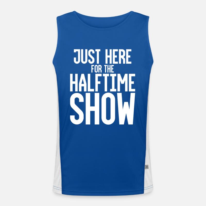Just Here For The Halftime Show Men's Functional Contrast Tank Top 