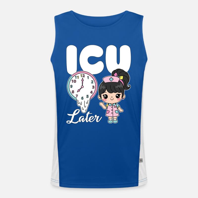 ICU LATER - NURSE GIFT Men's Functional Contrast Tank Top 