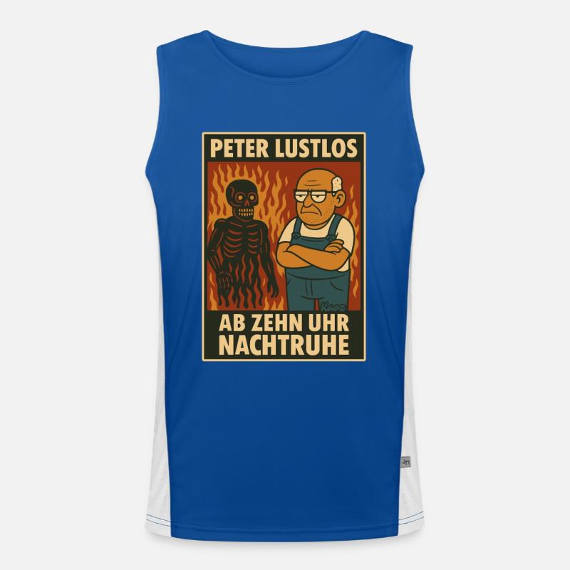 Peter Listless ensures a night's rest from ten Men's Functional Contrast Tank Top 