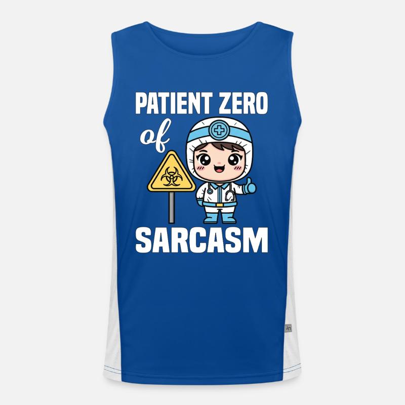 PATIENT NULL DES SARKASMUS - GESCHENK DES ARZTES Funktionelles Kontrast-Tank Top für Männer 
