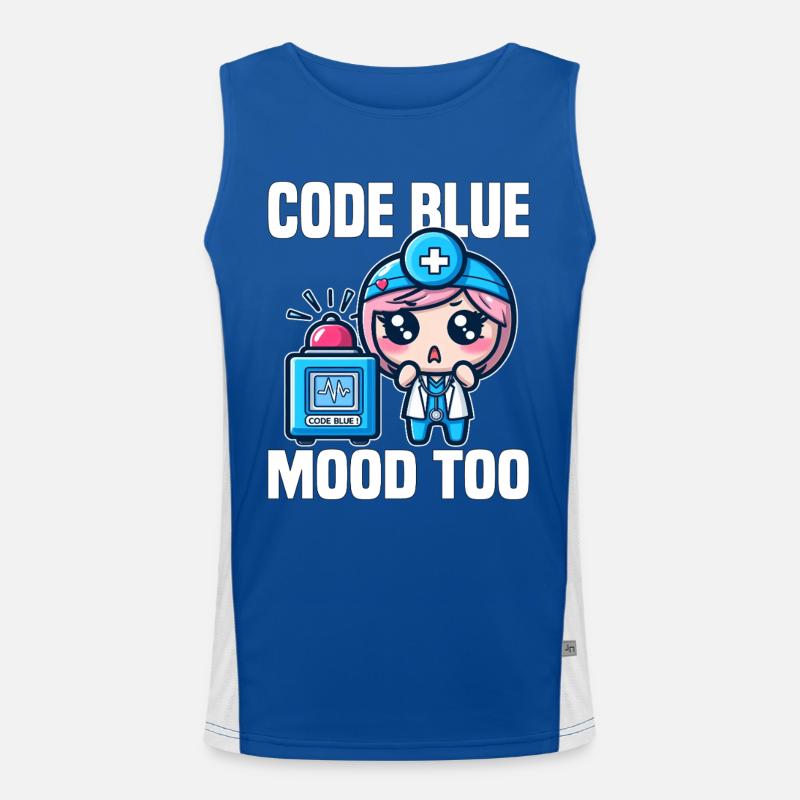 CODE BLUE, MOOD TOO - DOCTOR GIFT Men's Functional Contrast Tank Top 