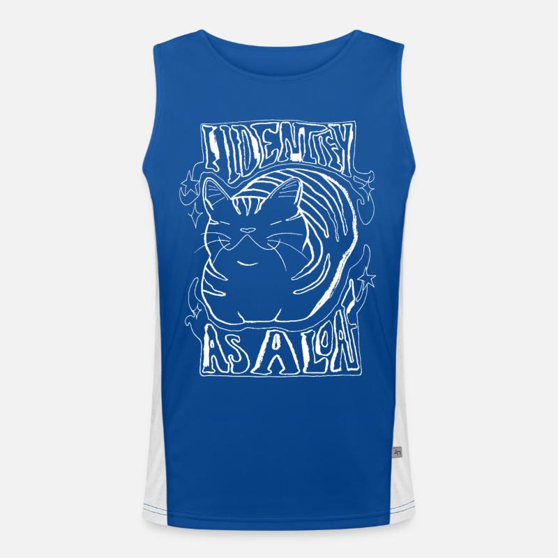 I IDENTIFY AS A LOAF Men's Functional Contrast Tank Top 