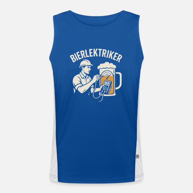 ELEKTRIKER BIER BIERLEKTRIKER Funktionelles Kontrast-Tank Top für Männer 