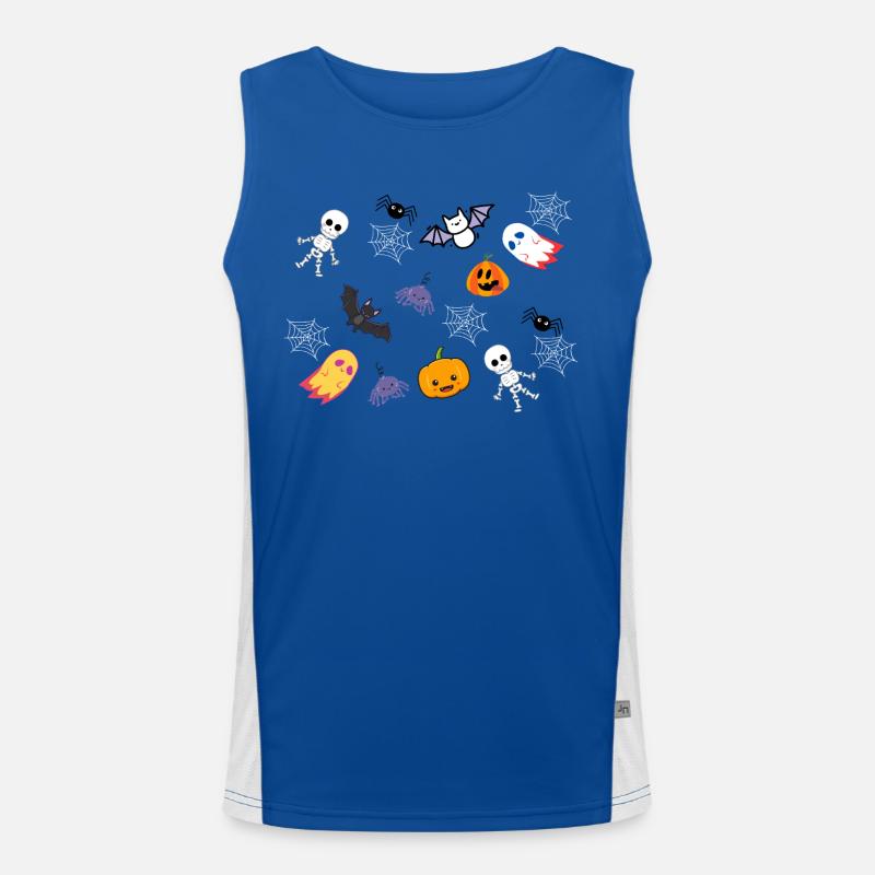 Halloween-Crew Funktionelles Kontrast-Tank Top für Männer 