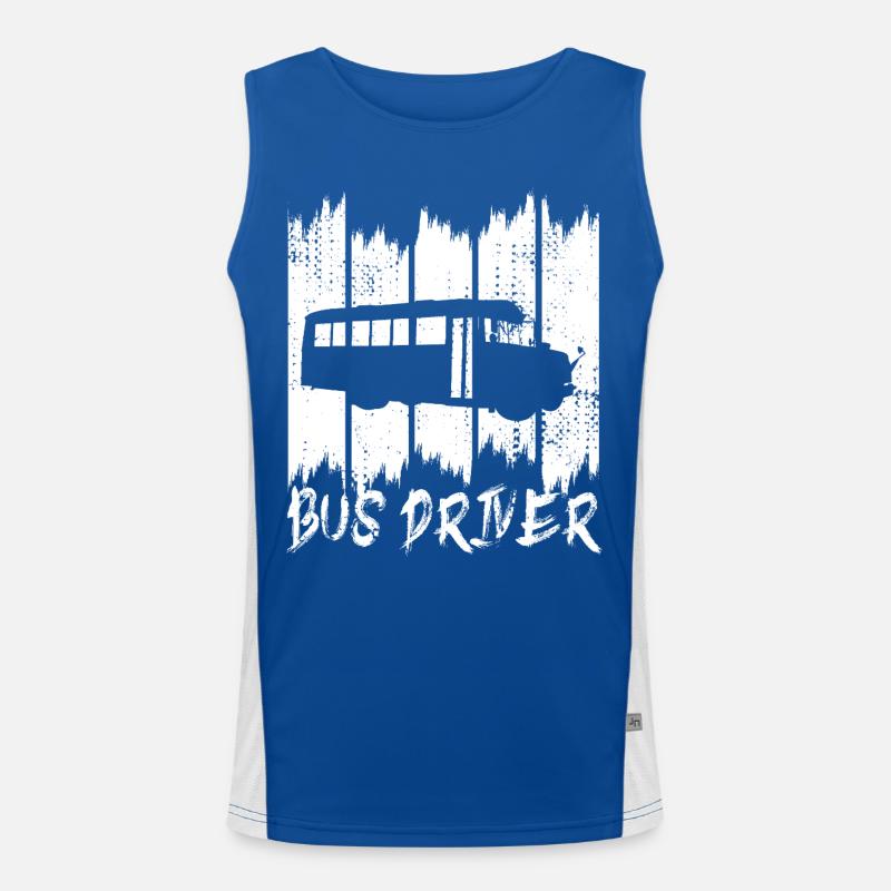 Bus Driver Men's Functional Contrast Tank Top 
