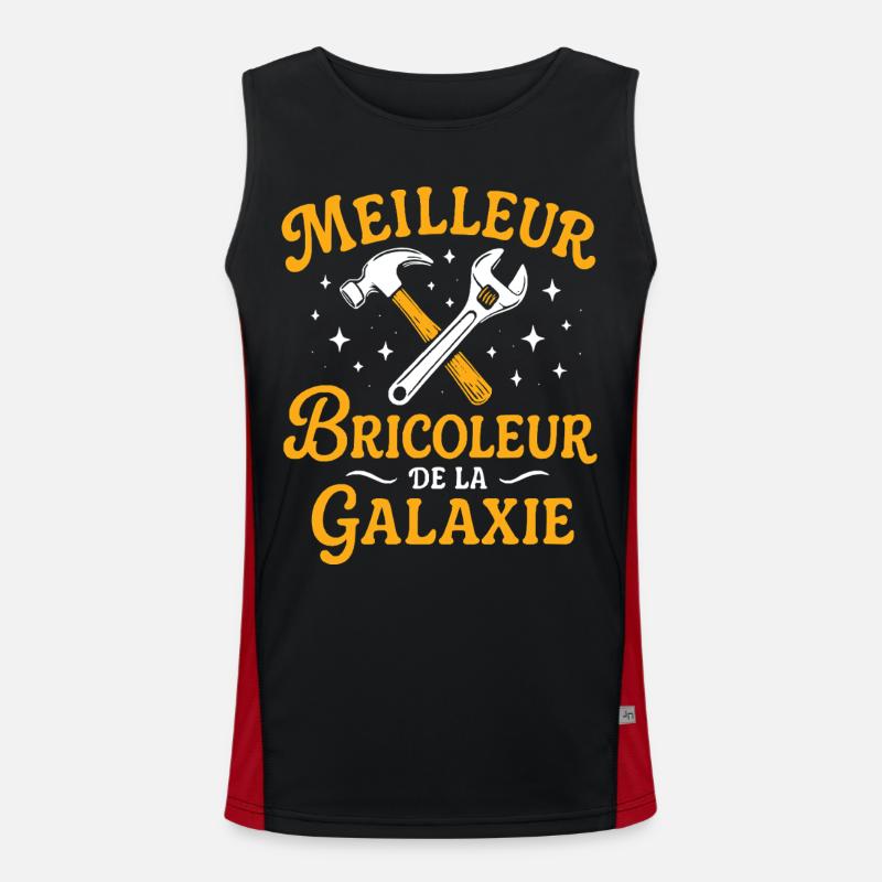 Bester Tüftler der Galaxis Funktionelles Kontrast-Tank Top für Männer 