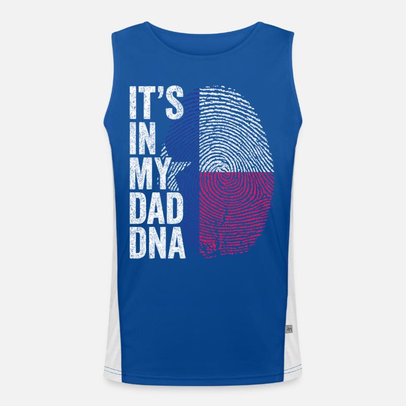 Drapeau Texas Empreinte Papa Texan Débardeur respirant contrasté Homme 