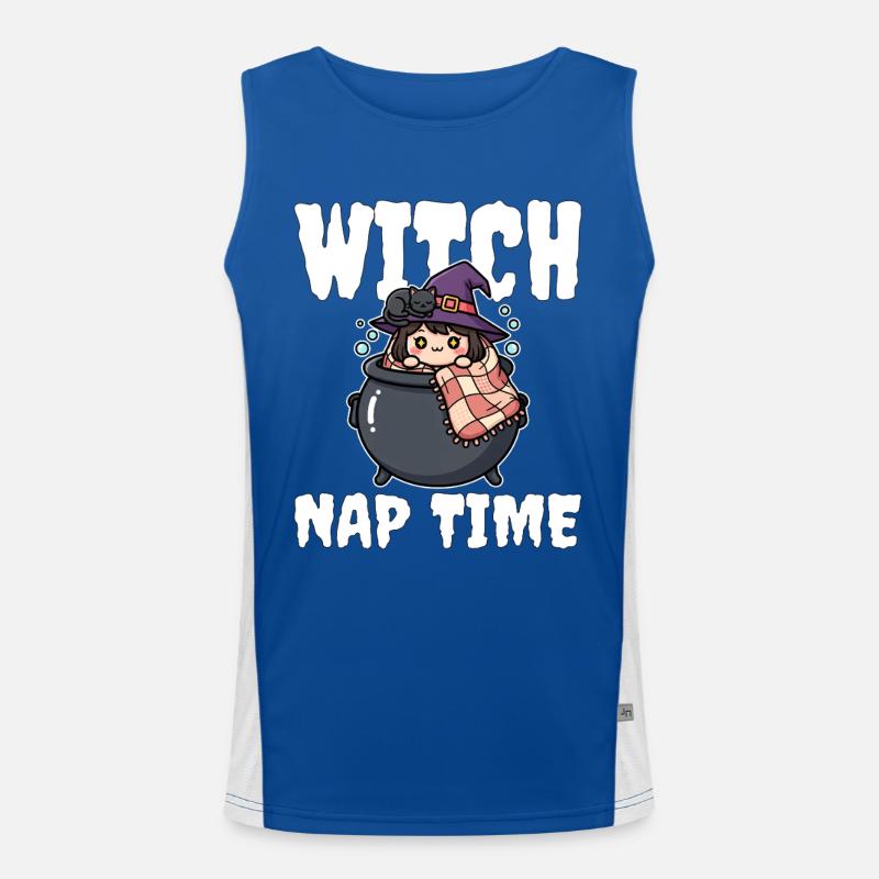WITCH NAP TIME - WITCH HALLOWEEN Men's Functional Contrast Tank Top 