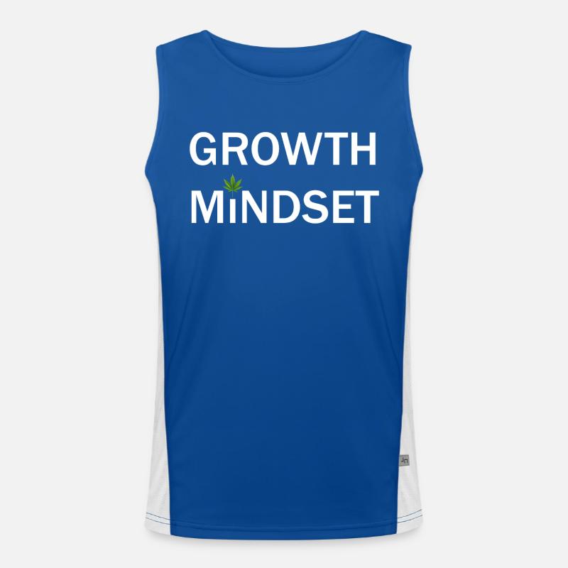 Growth Mindset Funktionelles Kontrast-Tank Top für Männer 