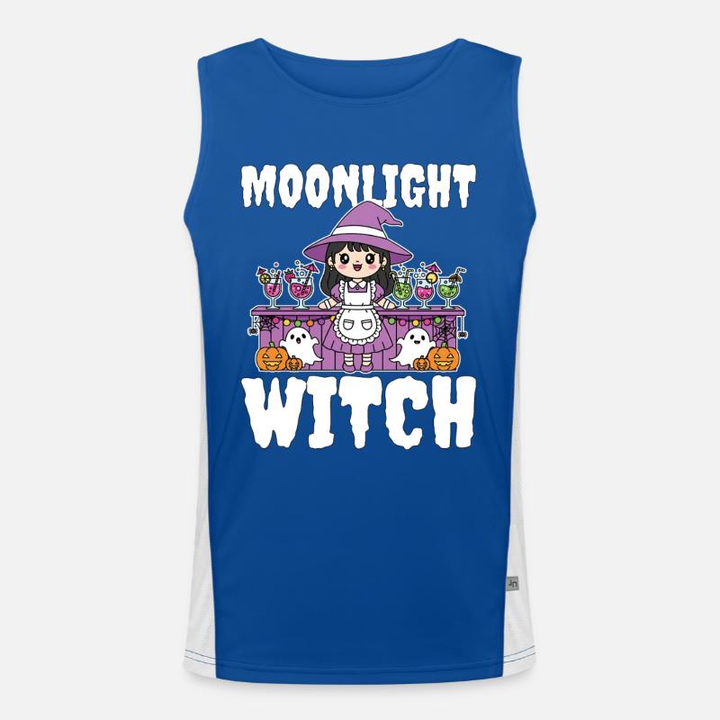 MOONLIGHT WITCH - WITCH HALLOWEEN Funktionelles Kontrast-Tank Top für Männer 