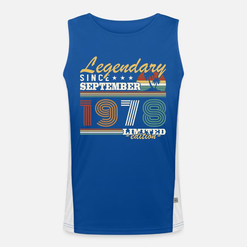 September 1978 Vintage Geburtstagsgeschenk Funktionelles Kontrast-Tank Top für Männer 
