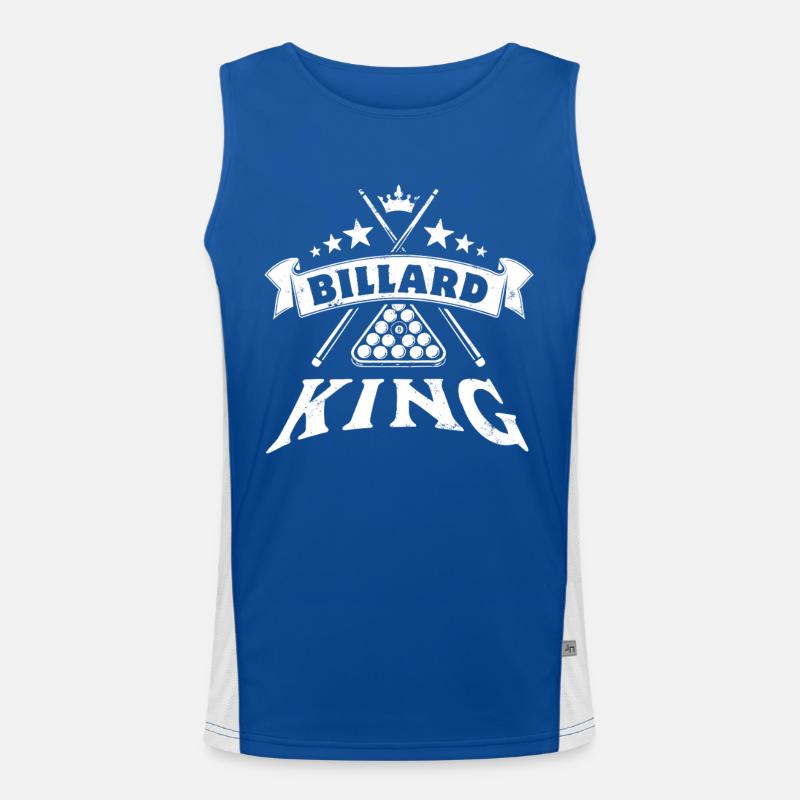 Eight Ball, Billardkugel, Billard King Geschenk Funktionelles Kontrast-Tank Top für Männer 