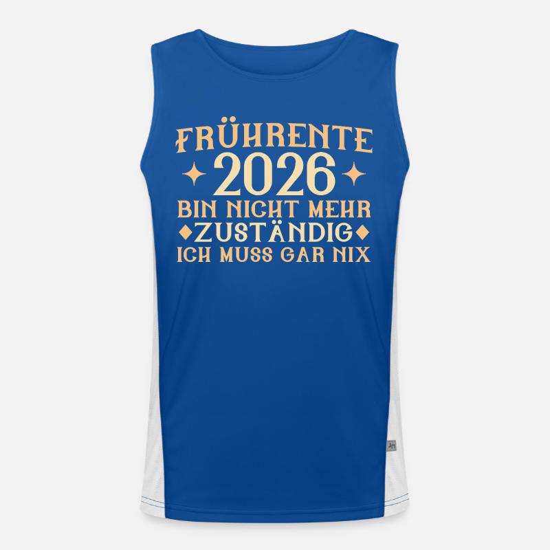 Retraite anticipée 2026 - N’est plus responsable - Part retraite Débardeur respirant contrasté Homme 