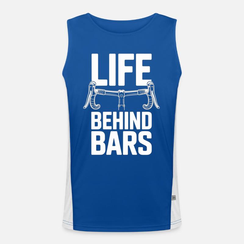Life Behind Bars Radfahrer Shirt Funktionelles Kontrast-Tank Top für Männer 