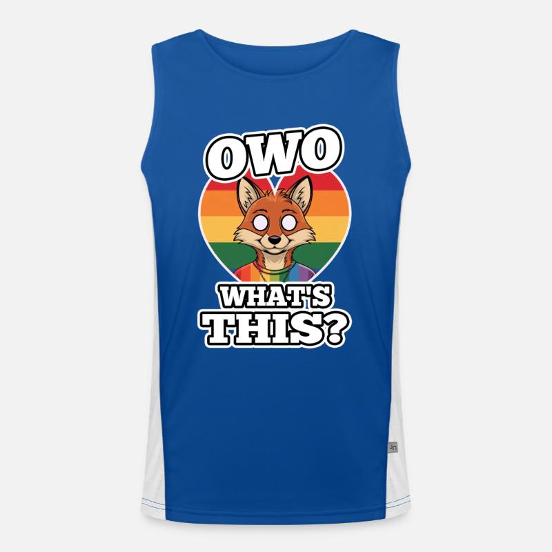 OwO What's This? Funktionelles Kontrast-Tank Top für Männer 