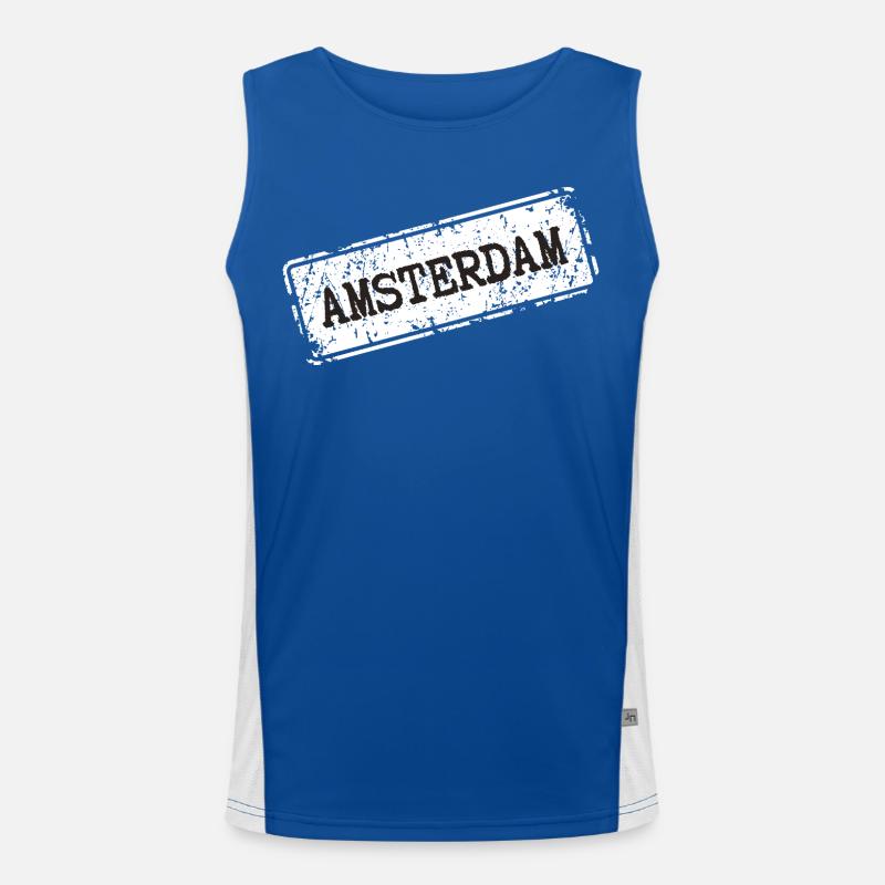 Style urbain d’Amsterdam Débardeur respirant contrasté Homme 