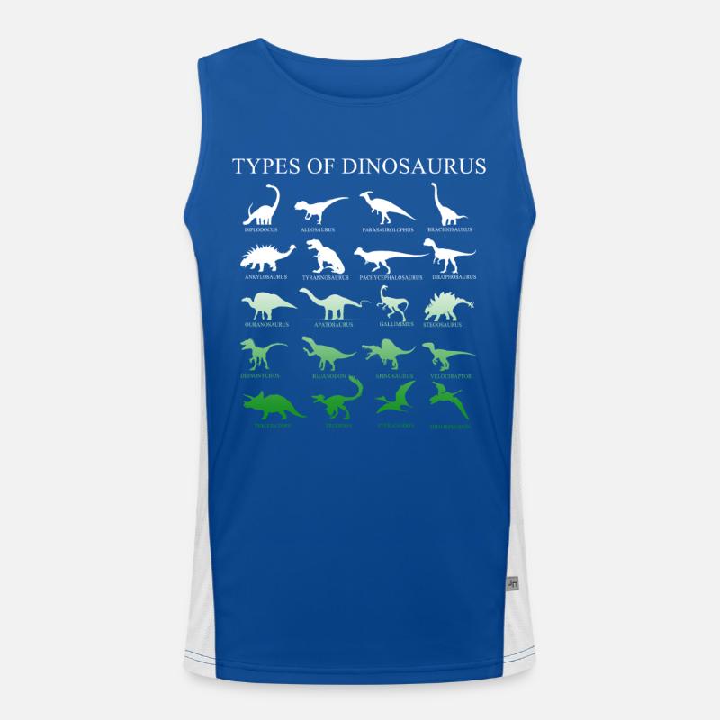 Dinosaurier Funktionelles Kontrast-Tank Top für Männer 