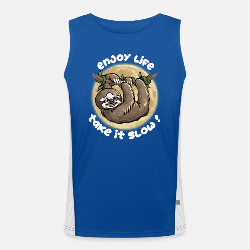 Gehen Sie es langsam an! Funktionelles Kontrast-Tank Top für Männer 