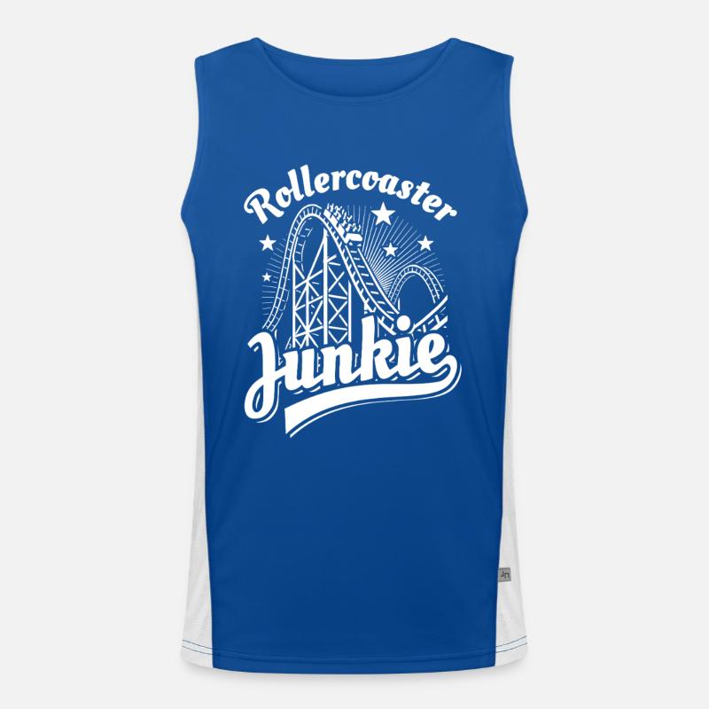 Rollercoaster Junkie - Roller Coaster - Boucle Débardeur respirant contrasté Homme 