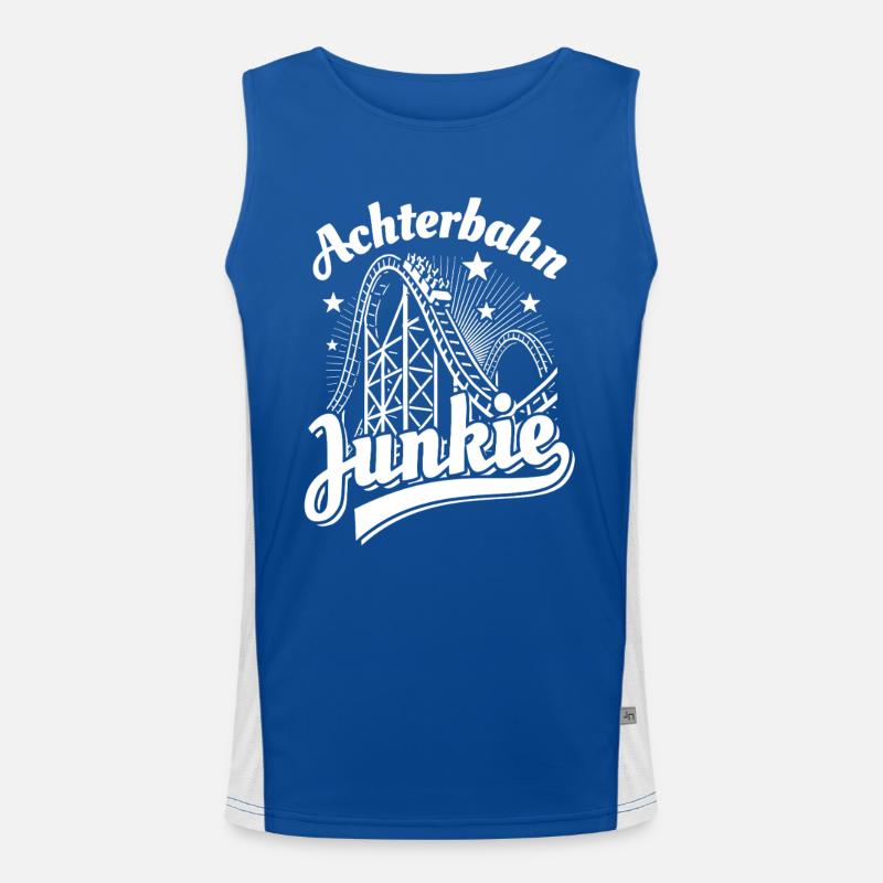 Roller Coaster Junkie - Parc d'attractions - Looping Débardeur respirant contrasté Homme 