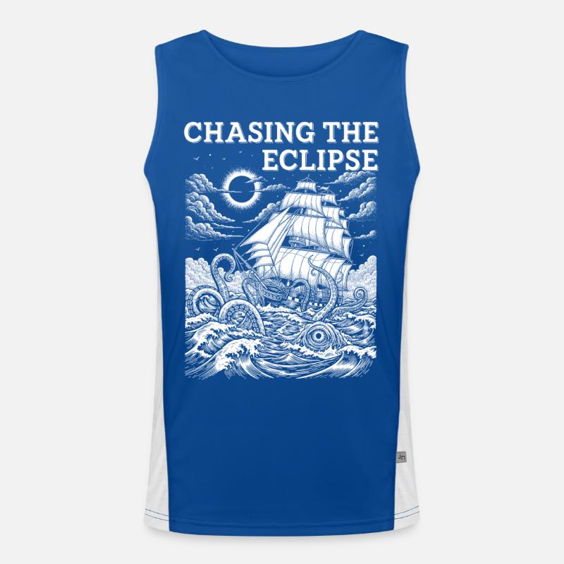 Aventure de l’éclipse solaire Débardeur respirant contrasté Homme 