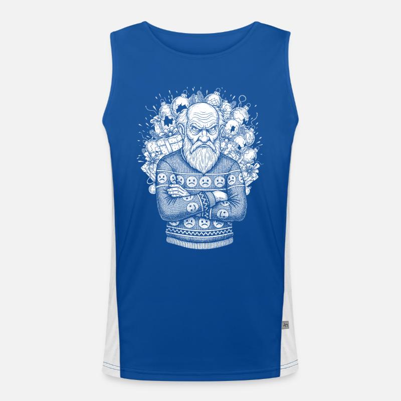 Pull de Noël moche Débardeur respirant contrasté Homme 
