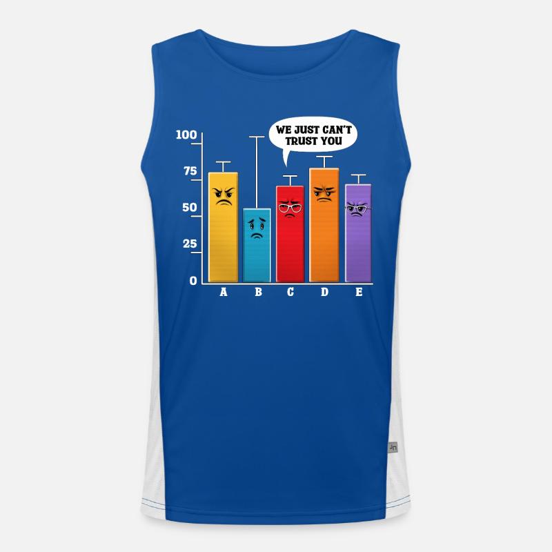 Data Science-Analyse Funktionelles Kontrast-Tank Top für Männer 