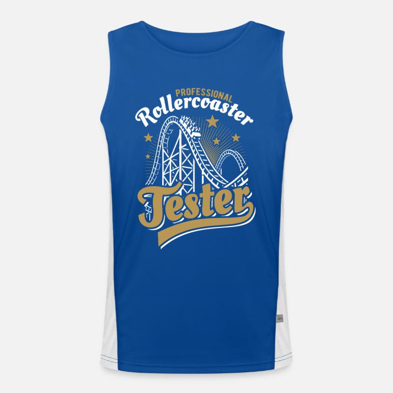 Professional Rollercoaster Tester Funktionelles Kontrast-Tank Top für Männer 