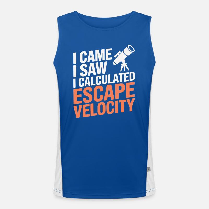 Art spatial du système solaire Débardeur respirant contrasté Homme 