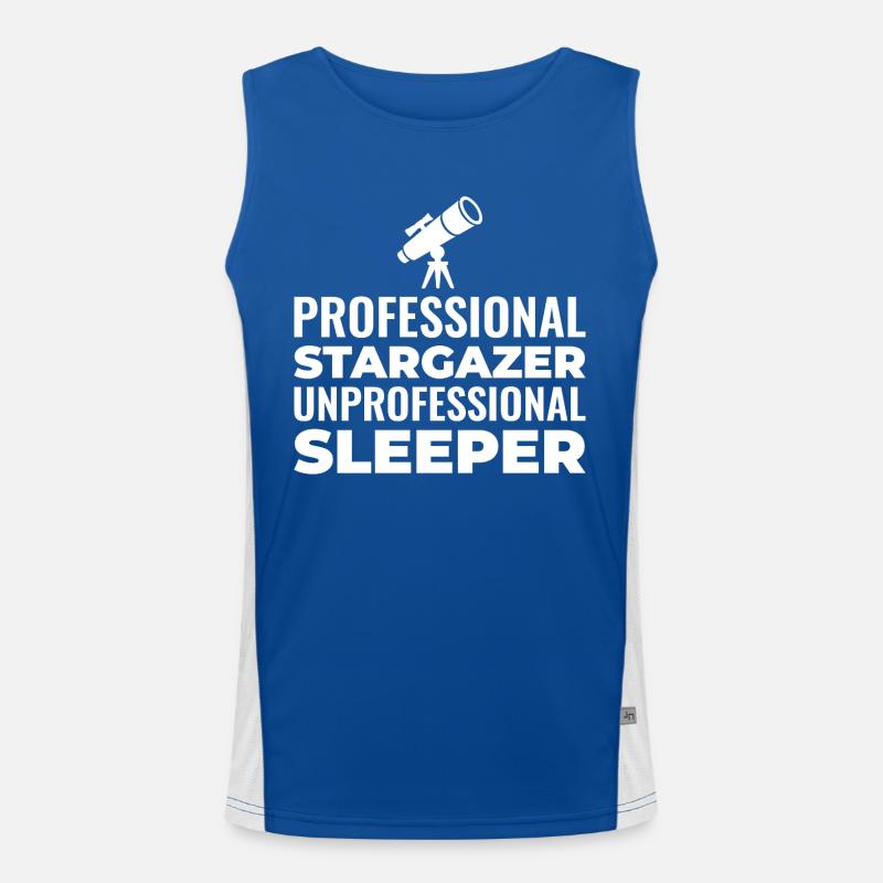 Celestial Navigation Design  Men's Functional Contrast Tank Top 