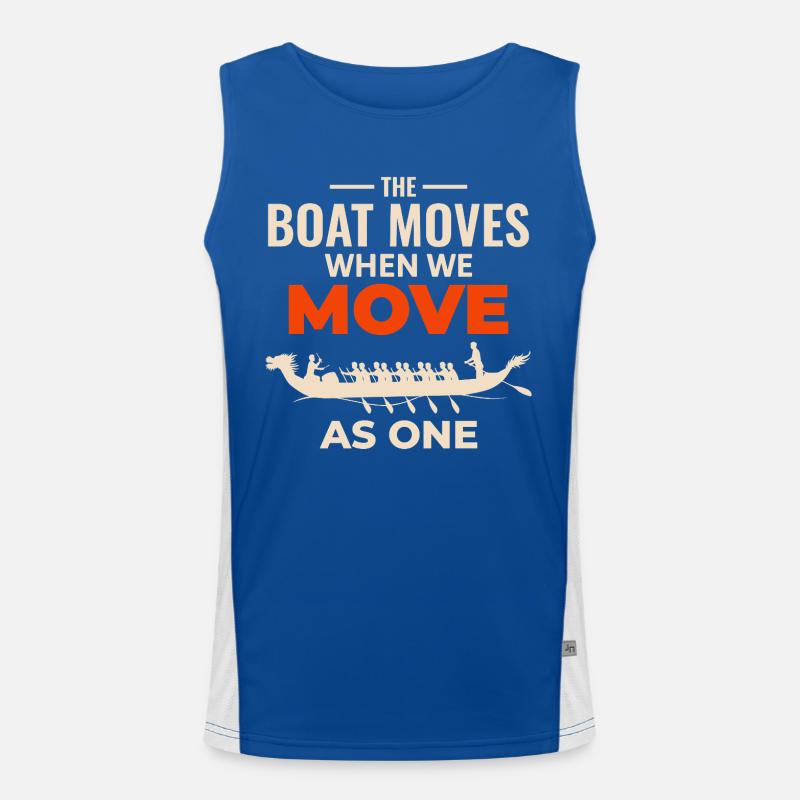 Drachenboot Unity Design Funktionelles Kontrast-Tank Top für Männer 