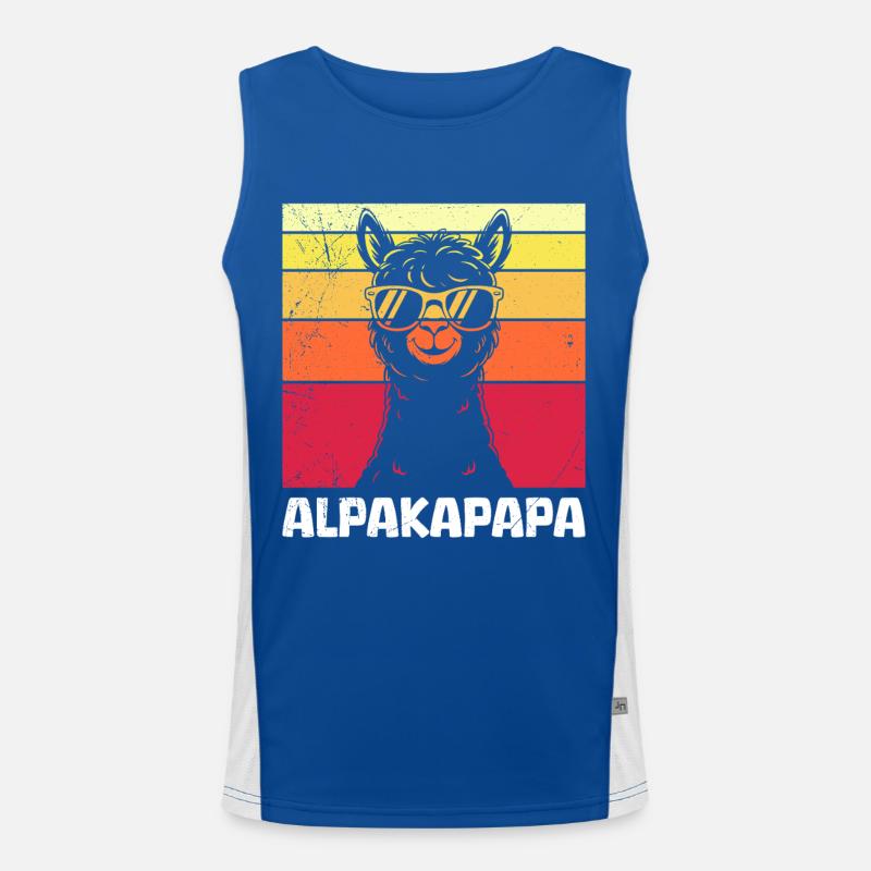 Expectant Father ALPAKAPAPA Retro Funny Men's Functional Contrast Tank Top 