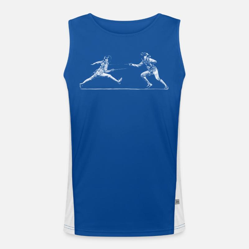 Fechten Funktionelles Kontrast-Tank Top für Männer 
