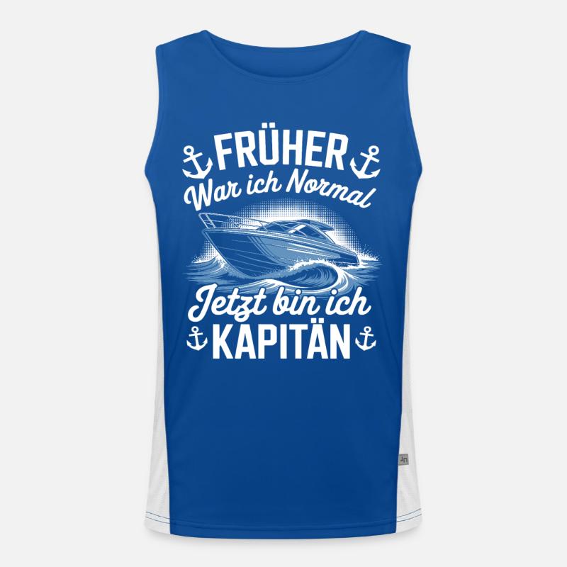 Captain - skipper Men's Functional Contrast Tank Top 
