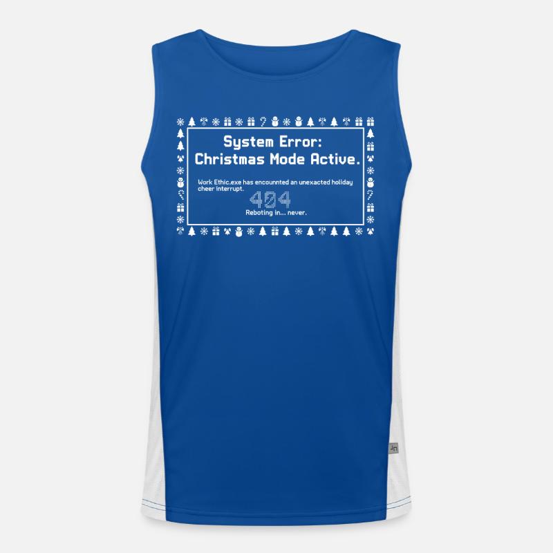 Christmas Mode Active Funktionelles Kontrast-Tank Top für Männer 