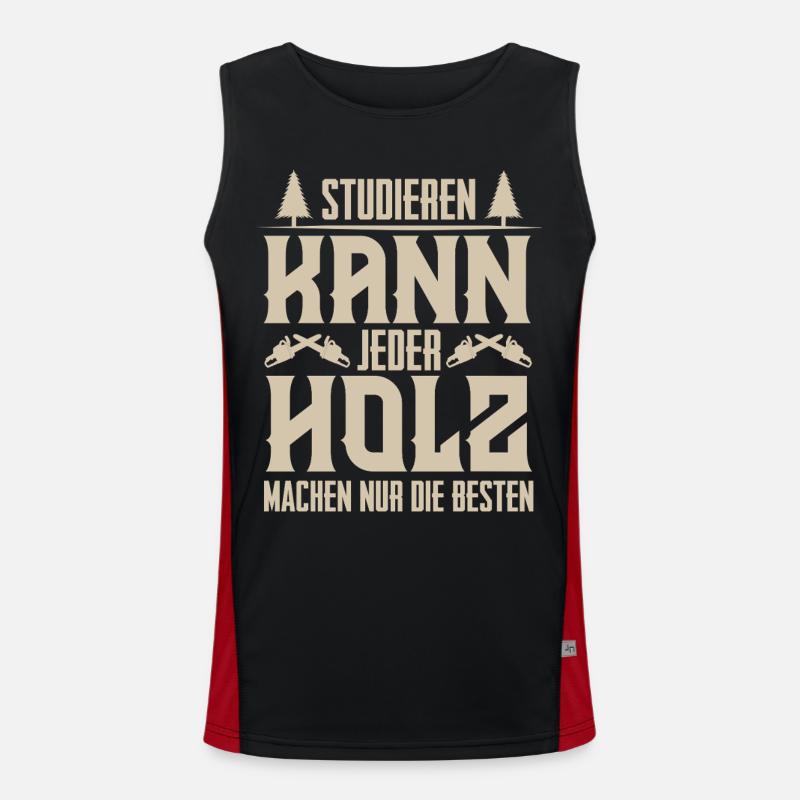 Holzfäller Funktionelles Kontrast-Tank Top für Männer 