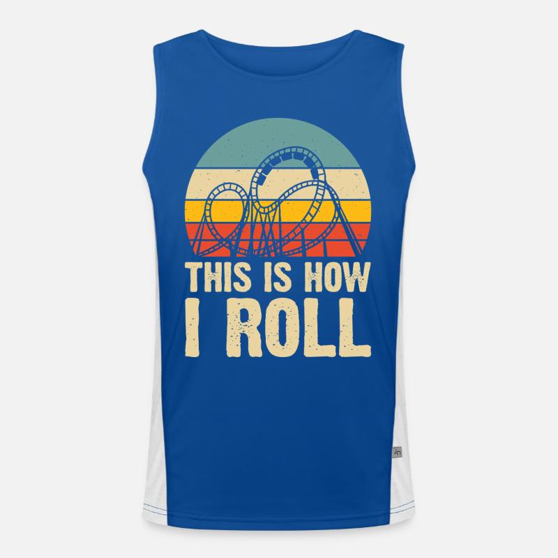Achterbahn Funktionelles Kontrast-Tank Top für Männer 