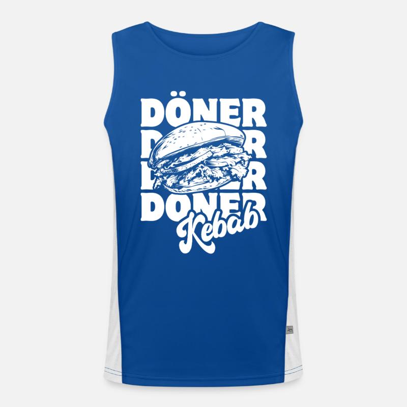 Döner Kebab - Restauration rapide - Spruch Débardeur respirant contrasté Homme 