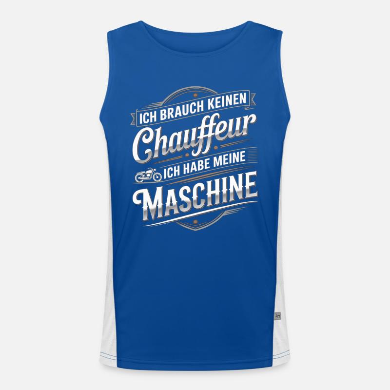 Machine instead of chauffeur Men's Functional Contrast Tank Top 